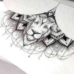 Sternum Tattoo I like the idea of having a tiger instead of a lion and I would change the look a bit more but I like this Underboob Tattoo Designs, Lion Mandala, Vogel Tattoo, Petit Tattoo, Underboob Tattoo, Leo Tattoos, Muster Tattoos, Sternum Tattoo, Wolf Tattoos