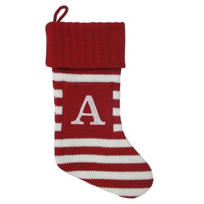 Knit Monogram Stocking - Wondershop Stripe : Target Iron Man Artwork, Target Christmas Decor, Striped Christmas Stocking, Fun Letters, Monogram Christmas Stocking, Monogram Stockings, Target Christmas, The Letter B, Quilling Jewelry