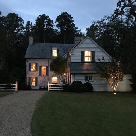 Could not be anymore charming! @jamesfcarterarch So gracious for James to open his house to a bunch of nosey designers and architects. #bbgardens #adac @adacatlanta #birmingham Mansion Exterior, Big Windows, Home Alone, Colonial House, House Goals, Big Houses, Night Aesthetic, Dream House Decor, House Inspo