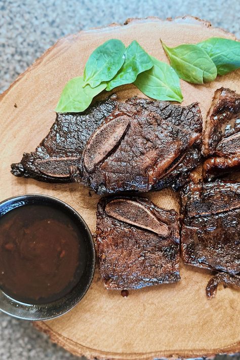 *Drooling on the phone screen* Ribs Marinade Recipe Overnight, Maui Rib Sauce Recipe, Kalbi Ribs Marinade, Rib Marinade Recipe Overnight, Maui Ribs Marinade, Maui Ribs, Ribs Marinade, Bbq Quotes, Rib Marinade