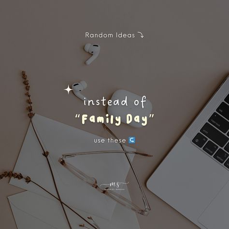 instead of “Family Day” use these:🥰 #Family #familyday #familybonding #fambam #sunday #quotes #quotesoftheday #caption #notes #instagramtips #randomthoughts #fyp #margesn #smm Sunday Family Quotes, Instagram Captions Family, Facebook Captions, Family Captions, Ig Captions, Sunday Quotes, Family Days Out, Family Bonding, Family Day