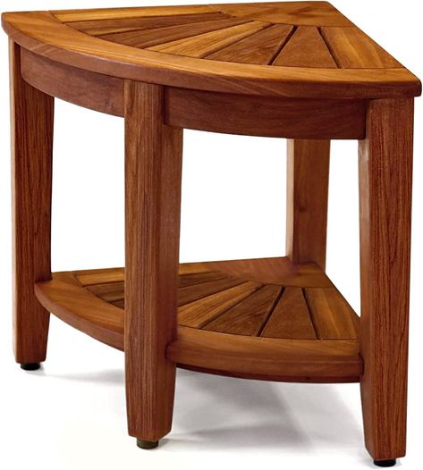 Amazon.com: TEAKMAMA Teak Shower Bench 18” Shower Benches for Inside Shower Corner Bench Teak Shower Stool Seat Bathroom Bench with Storage Shelf, Assembly Required : Health & Household Corner Shower Seat, Corner Shower Bench, Teak Shower Stool, Bench With Shelf, Wood Shower Bench, Bathroom Bench, Teak Bath, Teak Shower Bench, Bath Seats