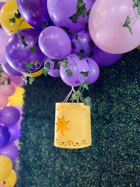 Homecoming Tangled Theme, Tangled Balloon Garland, Rapunzel Balloon Garland, Tangled Backdrop, Tangled Homecoming, Tangled Prom Theme, Tangled Dance, Rapunzel Backdrop, Tangled Theme Party