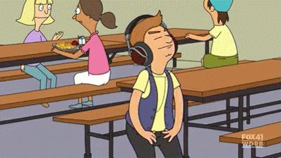 Sexy Jimmy Jr. Dancing - Bob's Burgers GIF - Headphones Bobsburgers - Discover & Share GIFs Bobs Burgers Gif, Jimmy Jr, Jimmy Junior, Belcher Family, Hannah Lee, Louise Belcher, Meme Gif, Imagine John Lennon, Good Gif