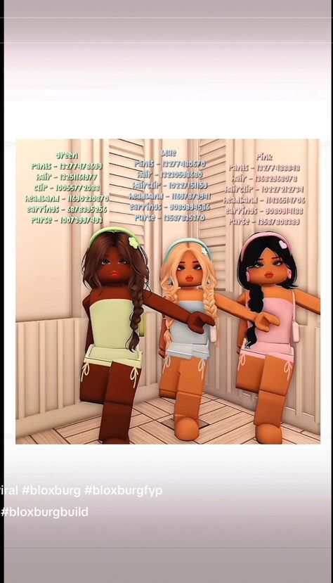 Cute Outfits Blocksburg Codes, Berry Avenue Matching Outfit Codes For 3, Berry Avenue Codes Clothes Trio, Trio Outfit Codes Berry Ave, Trio Berry Avenue Codes, Berry Avenue Duo Outfit Codes, Matching Bloxburg Outfit Codes, Berry Avenue Backpack Code, Berry Avenue Matching Outfit Codes Bff