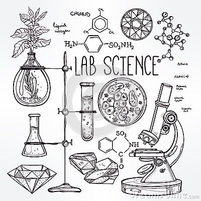 Science Art Drawings, School Doodle, Science Drawing, Science Tattoo, Science Tattoos, Science Doodles, Lab Science, Chemistry Art, Sketch Note