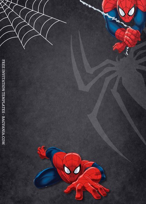 Get 8+ Chalkboard Spiderman Canva Birthday Invitation Templates #free #freeinvitation2019 #birthday #disney #invitations #invitationtemplates Spiderman Birthday Party Invitations, Spiderman Theme Party, Spiderman Birthday Party Decorations, Spiderman Birthday Invitations, Rodjendanske Torte, Spiderman Invitation, Spiderman Birthday Cake, Spiderman Theme, Spiderman Birthday Party