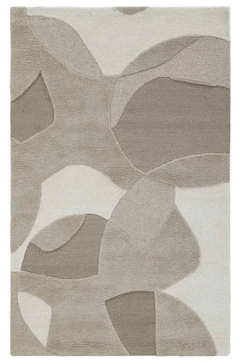 Rectangle Abstract Hand Tufted Wool Area Rug in Natural | AllModern Rug Abstract Lines, Scandinavian Wall Decor, Dimensional Wall Art, Ship Decor, Architectural Design House Plans, Abstract Hand, Scandinavian Wall, Simple Furniture, Minimalist Furniture