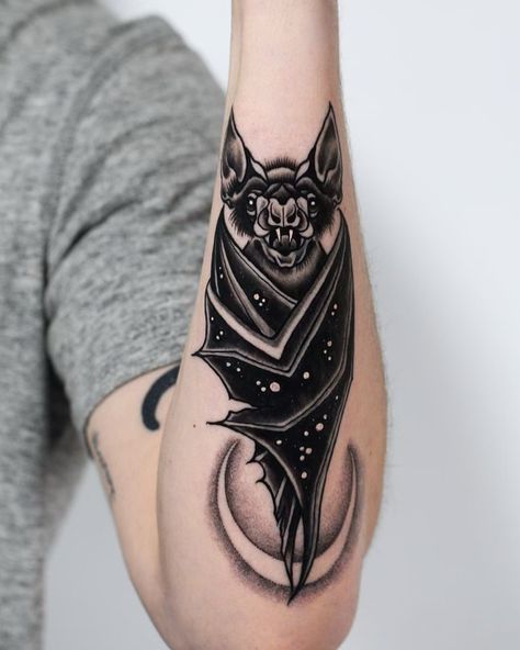 All Sacred Tattoo’s Instagram profile post: “Bat tattoo made by @shannonfabertattoo Shannon’s books are currently closed but keep a close eye on her social media for when she opens…” Bat Tattoos, Bats Tattoo Design, Husband Tattoo, Sacred Tattoo, Sacred Heart Tattoos, Card Tattoo Designs, Bat Tattoo, Mother Tattoos, Healing Tattoo