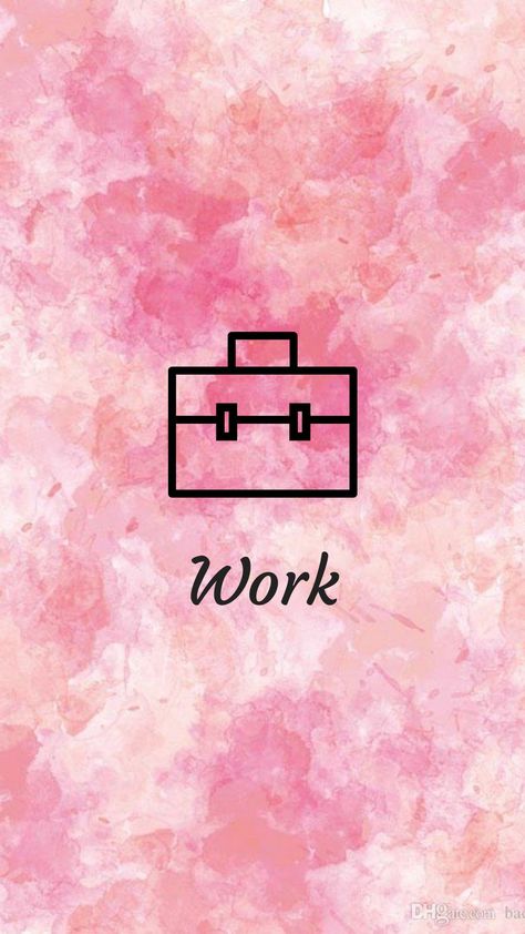 Pink Icon Work Highlight Instagram, Work Icon Instagram Highlight, Pink Work Icon, Work Highlight Cover, Busy Wallpaper, Background Instagram Highlight, Highlights Wallpaper, Work Background, Guy Friend Gifts