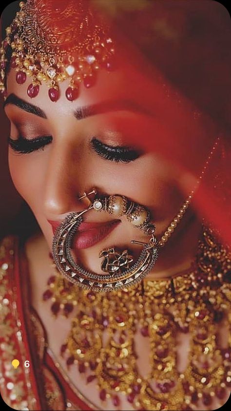 शादी की तस्वीरें, Indian Bride Poses, Indian Bride Photography Poses, Bridal Nose Ring, Indian Wedding Poses, Bride Photos Poses, Indian Wedding Bride, Bridal Makeup Images, Indian Wedding Photography Couples