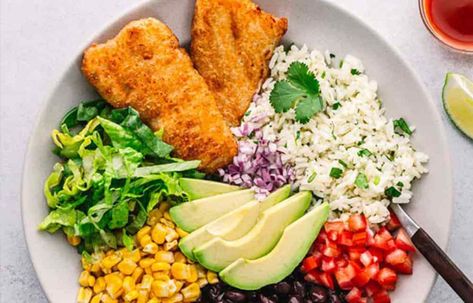 Crispy Fish Taco Bowls Crispy Fish, Frozen Appetizers, Beer Battered Fish, Grocery Shopping List, Beer Battered, Fish Fillets, Fish Taco, Italian Meats, Battered Fish