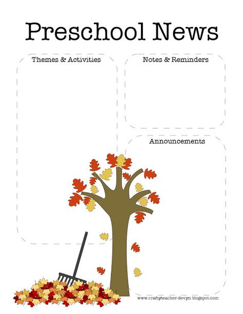 Fall Preschool Newsletter Template | The Crafty Teacher School Newsletter Template Free, Teacher Newsletter Template, Preschool Director, Preschool Calendar, Printable Letter Templates, Preschool Newsletter Templates, Preschool Newsletter, Newsletter Template Free, School Newsletter Template