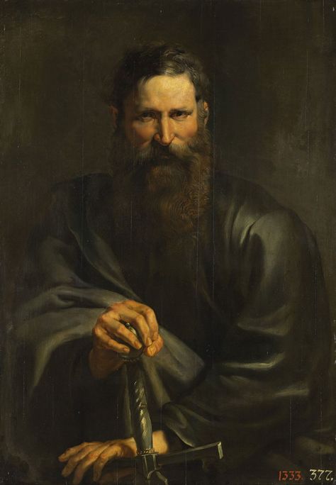 Peter Paul Rubens and workshop (Flemish 1577–1640) 'The Apostle Paul' c. 1615 The Apostle Paul, Paul The Apostle, Anthony Van Dyck, Apostle Paul, Istoria Artei, Baroque Painting, Paul Rubens, San Paolo, Rennaissance Art