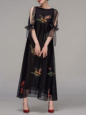 Dress Nigth, Maxi Outfits, Spring Dresses Casual, Evening Dresses Elegant, Style Maxi Dress, Online Dress Shopping, Maxi Dress With Sleeves, Dress Floral, Trendy Dresses