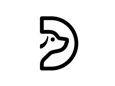 Letter D Dog 📌 Logo was Sold by graph_uvarov on Dribbble Dog Logo Design Brand Identity, Dog Brand Logo, Animal Logo Design, Swag Cat, Badge Logo Design, Animal Logo Inspiration, Pet Branding, Dog Logo Design, Dog Brand