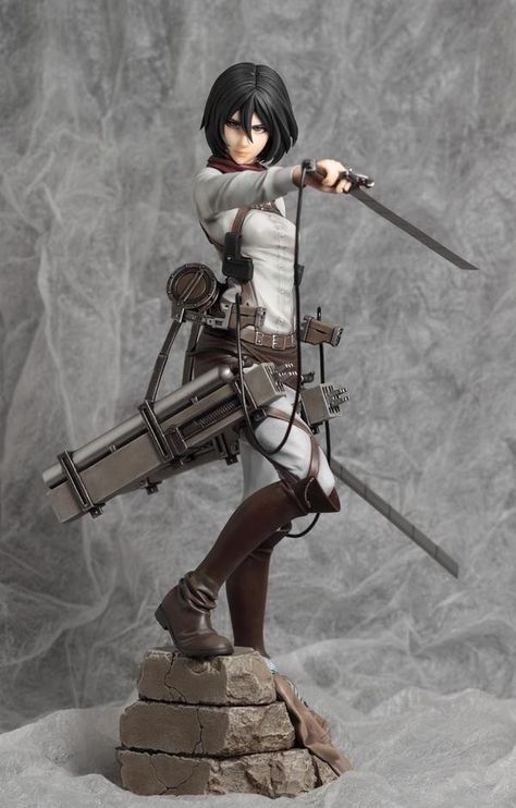 Attack On Titan Figures, Attack On Titan Mikasa, Mikasa Ackerman, Anime Figurines, 3d Modelling, Resin Kit, Attack On Titan Anime, Figure Model, Anime Figures