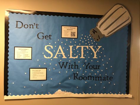 Roommate Agreement Bulletin Board, Roommate Ra Bulletin Board, Ra All About Me Bulletin Board, Ra Roommate Bulletin Board, Roommate Bulletin Board Ra, Residential Assistant Bulletin Boards, Easy Ra Bulletin Boards, Ra Bulletin Board Ideas Welcome College, Roommate Bulletin Board