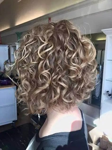 Curly Perm, Short Permed Hair, Short Curly Hairstyles For Women, Curly Hair With Bangs, Curly Bob Hairstyles, Permed Hairstyles, Curly Hair Cuts, Short Curly Hair, Hair Photo