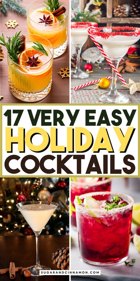 🎄 Cheers to the holidays with our simple yet delightful cocktail recipes! Whether you're hosting a party or having a quiet night in, our easy holiday cocktail ideas have you covered. 🥂 Find your new favorite festive drink and don't forget to save this pin for easy access! Cocktail Recipes For Fall, Fun Christmas Cocktails, Fun Holiday Cocktails, Easy Holiday Cocktail Recipes, Easy Holiday Drinks, Fruity Cocktail Recipes, Cocktails For Christmas, Easy Holiday Cocktails, Christmas Cocktails Easy