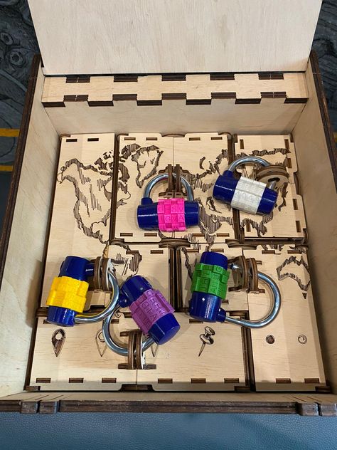 Escape Box, Escape Puzzle, Breakout Boxes, Escape Room Puzzles, Map Puzzle, Spy Games, Escape Games, Escape Room Game, Escape Rooms