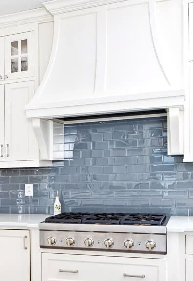 57+ Best Kitchen Backsplash Ideas for 2021 Best Kitchen Backsplash Ideas, Blue Tile Backsplash Kitchen, Best Kitchen Backsplash, Blue Backsplash Kitchen, Backsplash For White Cabinets, Backsplash With White Cabinets, White Kitchen Backsplash, Diy Kitchen Backsplash, Lake House Kitchen