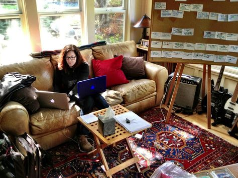 Jeanne Veillette Bowerman goes into the writing room with Doug Richardson to learn from his 30 years of screenwriting experience. Screenwriter Office, Tv Writers Room Aesthetic, Tv Writer Aesthetic, Writing Room Ideas, Film Editor Workspace, Writer's Table Aesthetic, Writer Room, Leipers Fork, Writers Room