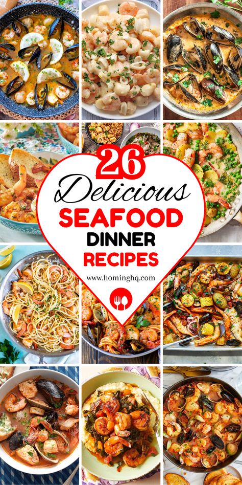 Diving into the world of seafood has never been more exciting with our collection of 26+ seafood dinner recipes. These dishes are perfect for seafood lovers looking to explore new flavors, enjoy fresh ingredients, or even find healthier meal options. Quick And Easy Seafood Dinner Recipes, Seafood Dinner Aesthetic, Mixed Seafood Recipes For Dinner, Seafood Newburg Recipe, Cajun Catfish, Mixed Seafood Recipe, Catfish Recipe, Seafood Dinner Ideas, Seafood Dinner Recipes