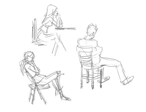 People Sitting Down Drawing, Gesture Drawings Of People, Sitting In School Reference, Sitting Gesture Drawing, People Sitting Around A Table Drawing, Captured Pose Reference, Someone Sitting In A Chair Reference, Pose Reference Sitting On Floor Side View, Siting On Chair Poses Drawing