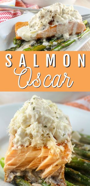 Baked Salmon With Crab Topping, Salmon With Bernaise, Crab Topping For Fish, Salmon Topped With Crab Meat, Salmon And Crab Meat Recipe, Crab Topped Salmon, Salmon With Crab Meat On Top, Salmon And Crab Recipes, Crab Oscar Recipe