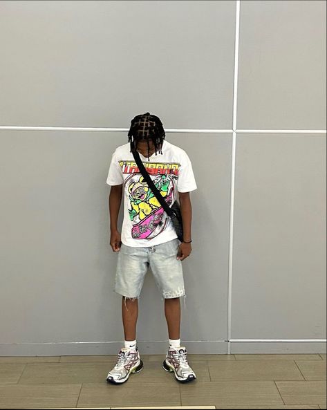 Balenciaga Runners Outfit Men, Balenciaga Runners Outfit, Hype Clothing Boys, Mens Pose, Dynamic Outfit, Men Hygiene, Boyfriend Fits, Nba Fits, Zara Aesthetic