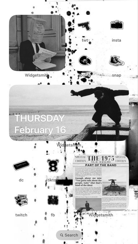 aesthetic homescreen ios The 1975 1975 Homescreen, Phone Ios, Aesthetic Homescreen, Ios Homescreen, Ios Wallpapers, The 1975, Phone Icon, I Wallpaper, App Icon