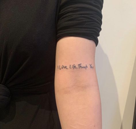 Mac Miller Tattoos, Word Tattoo Ideas, Handwriting Tattoos, Word Tattoo, Petite Tattoos, Cute Small Tattoos, Best Sleeve Tattoos, Discreet Tattoos, Music Tattoos