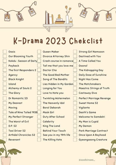 2023 Checklist, Kdrama Checklist, Kdrama 2023, Dr. Romantic, Mint Green Aesthetic, Divorce Attorney, Korean Drama List, Longing For You, Event Backdrop