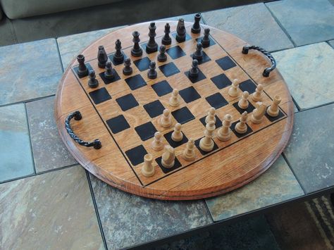 Cork To Barrel: Wine Barrel Lid Chess / Checker Gameboard Serving Tray Whiskey Barrel Lids, Barrel Lids Ideas, Bourbon Barrel Lid Ideas, Wine Barrel Lid Ideas, Whiskey Barrel Lid Ideas, Barrel Lid Ideas, Wine Barrel Diy, Barrel Crafts, Wine Barrel Art