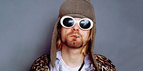 Kurt Cobain's Iconic White Sunglasses Are Being Reissued by Christian Roth Kurt Cobain, Nirvana, Sunglasses, Wall, Hair