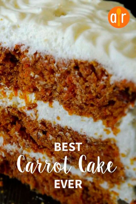 Best Carrot Cake Ever, Carrot Cake Recipe Homemade, Carrot Cake Recipe Easy, Cheesecake Trifle, Homemade Carrot Cake, Moist Carrot Cakes, Easy Carrot Cake, Best Carrot Cake, Cake Recipes From Scratch