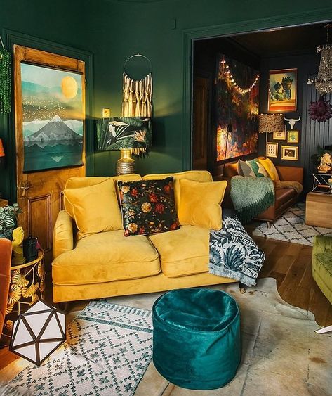 Boho Beach House, Drawing Rooms, Maximalist Interior, Babe Cave, Your Drawing, Dark Walls, House Goals, Eclectic Home, Drawing Room