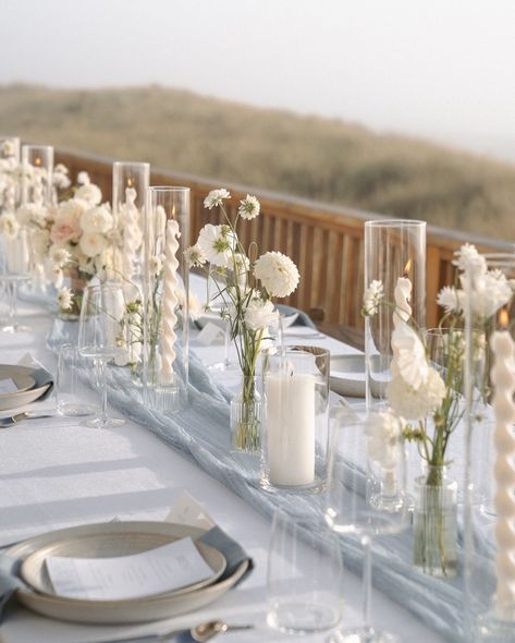 Last weekend’s serene tablescape on the coast for the sweetest intimate wedding at my favorite @ourplaace. Swipe to the end to see the dinner guest of honor 🐶 🤍 🍰 Venue @ourplaace Photography @madelinerosephoto Bouquet/boutonniere @kristineaejin HMUA @thewildeflower.co @styledbydaralyn Bride’s attire @samilabridal Rentals @ardeneventcollective Catering Chef Mendivel Rings @tanthonyjewelers Officiant @ecmatrimonypdx #ourplaace #ourplaaceinneskowin #oregoncoastwedding #oregoncoastelo... Coastal Fall Wedding, Oregon Coast Wedding, Coastal Fall, Dinner Guest, Minimal Wedding, Oregon Wedding, The Dinner, Coast Wedding, Wedding Tablescapes