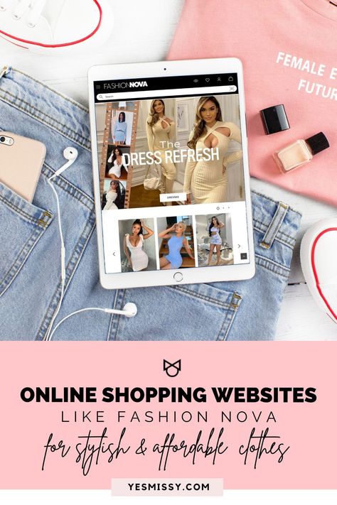 Best places to shop online for stylish affordable clothes. Online shopping websites like Fashion Nova Best Clothing Websites, Inexpensive Clothes, Online Shopping Websites, Clothing Retail, Clothing Websites, Inspirational Celebrities, Online Shops, Love To Shop, Shopping Sites