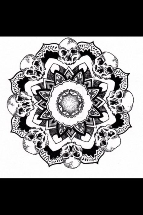 ThisnThat Skull Mandala Tattoo, Traditional Skull, 42 Tattoo, Best Leg Tattoos, Elbow Tattoo, Muster Tattoos, Skull Flower, Elbow Tattoos, Med Tech