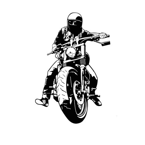 Black And White Motorcycle, Rider Art, White Motorcycle, Motorcycle Riders, No Background, Print Poster, Art Canvas, Poster Wall, Poster Wall Art