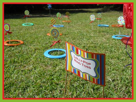 Lollipop Ring Toss Party Game Carnival Games For Adults, Lollipop Ring, Easy Games For Kids, Kids Play Dough, Sweet Treats Party, Cupcake Invitations, Hunger Games Wallpaper, Baby Shower Games Coed, Dinner Party Games