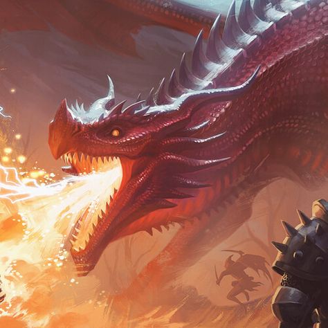 Dnd Red Dragon, Red Dragon Art, Dragon Battle, Western Dragon, Chromatic Dragon, Dragon Story, Red King, Dungeons And Dragons Art, Dragon Princess