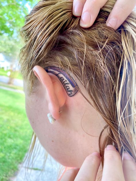 Hearing Aid Tattoo Ideas, Hearing Aid Tattoo, Deaf Tattoo Ideas, Deaf Tattoo, Sweet Tattoos, Hearing Loss, Tattoos Ideas, Hearing Aids, Finger Tattoos