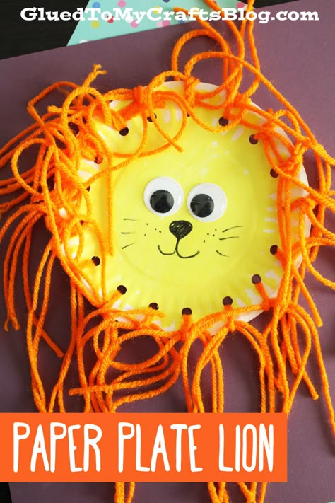 Jungle Theme Toddler Crafts, Lion Art And Craft Preschool, Lion Craft For Kindergarten, Lion Arts And Crafts For Kids, Preschool Lion Activities, Preschool Lion Craft, Lion Crafts For Preschoolers, Mammal Craft, Lion Activities For Preschool