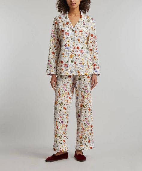 Liberty - Floral Eve Tana Lawn™ Cotton Pyjama Set Mens Advent Calendar, Liberty Floral, Luxury Nightwear, Timeless Bags, Beauty Advent Calendar, Cotton Pajama Sets, Notes Design, A Dream Come True, Cotton Pyjamas