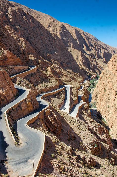 ˚Dadès Gorges, (French: Gorges du Dadès), is a gorge of the Dadès River and lies between the Atlas Mountains and Anti-Atlas mountain range - Morocco Dades Gorge Morocco, Moroccan Mountains, Podcast Art, Atlas Mountains Morocco, Travel Things, Moroccan Art, The Atlas, Atlas Mountains, Mountain Range