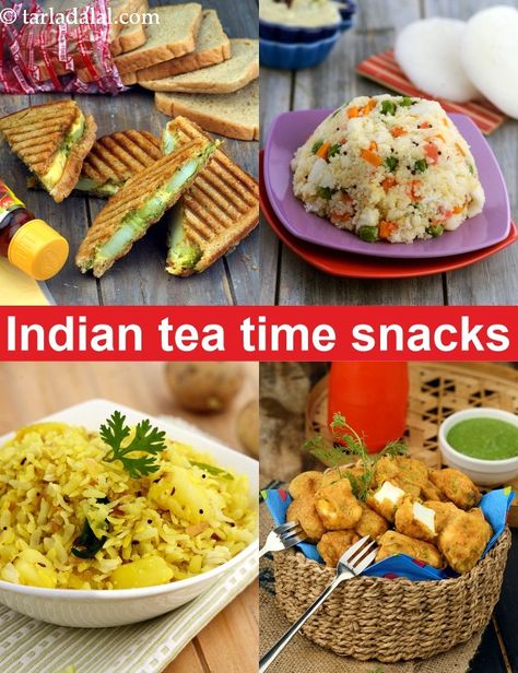 Top 15 Team Time Snacks, Indian Tea Snack Recipes | Tea Snacks Indian, Tea Time Snacks Indian, Indian Tea Snacks, Paneer Pakora, Easy Indian Snacks, Upma Recipe, Easy Teas, Samosa Recipe, Indian Tea