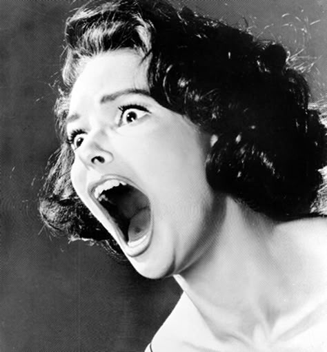 Vintage SCREAM advertising or movie promotional photo. Screaming Drawing, People Screaming, Expressions Photography, Mouth Drawing, Face Drawing Reference, Face Reference, Face Expressions, Marketing Business, Scene Photo